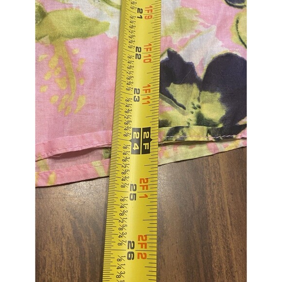 Womens Harve Bernard Sz XL Colorful Ruffle Short-Sleeve Cottagecore - Picture 11 of 16